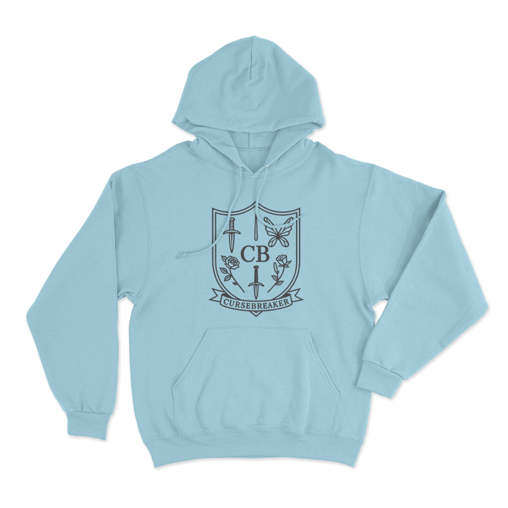 ACOTAR Cursebreaker Crest Unisex Hoodie Sky Blue ACOTAR Cursebreaker Crest Unisex Hoodie Sky Blue
