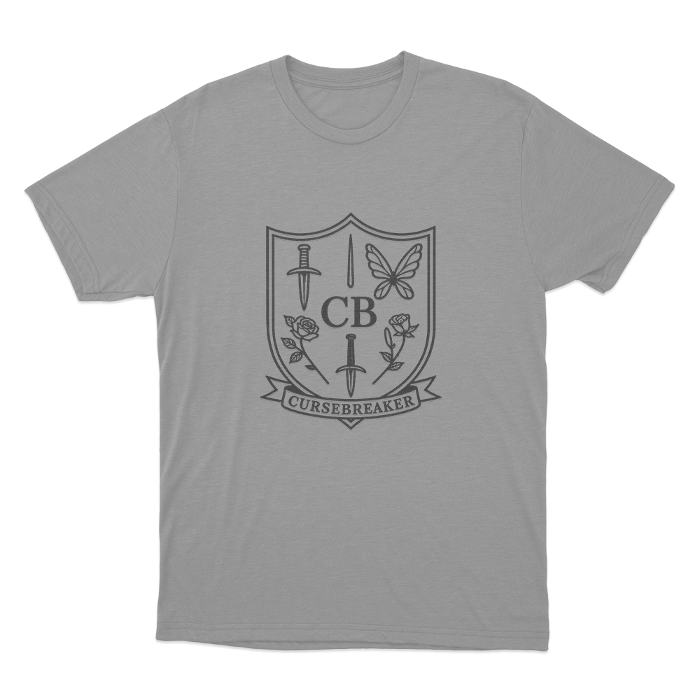 ACOTAR Cursebreaker Crest Unisex T Shirt Grey ACOTAR Cursebreaker Crest Unisex T Shirt Grey