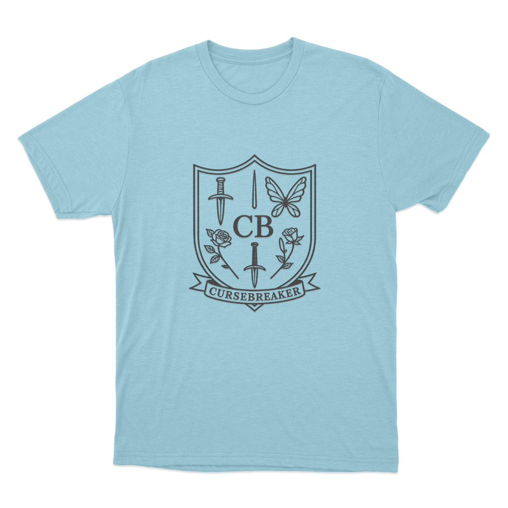 ACOTAR Cursebreaker Crest Unisex T Shirt Sky Blue ACOTAR Cursebreaker Crest Unisex T Shirt Sky Blue