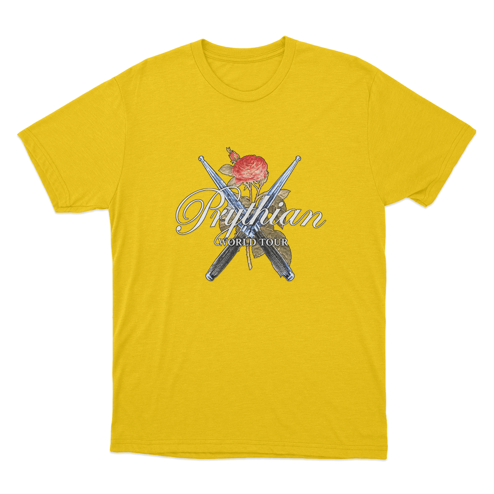 Prythian World Tour Unisex T Shirt Yellow Prythian World Tour Unisex T Shirt Yellow